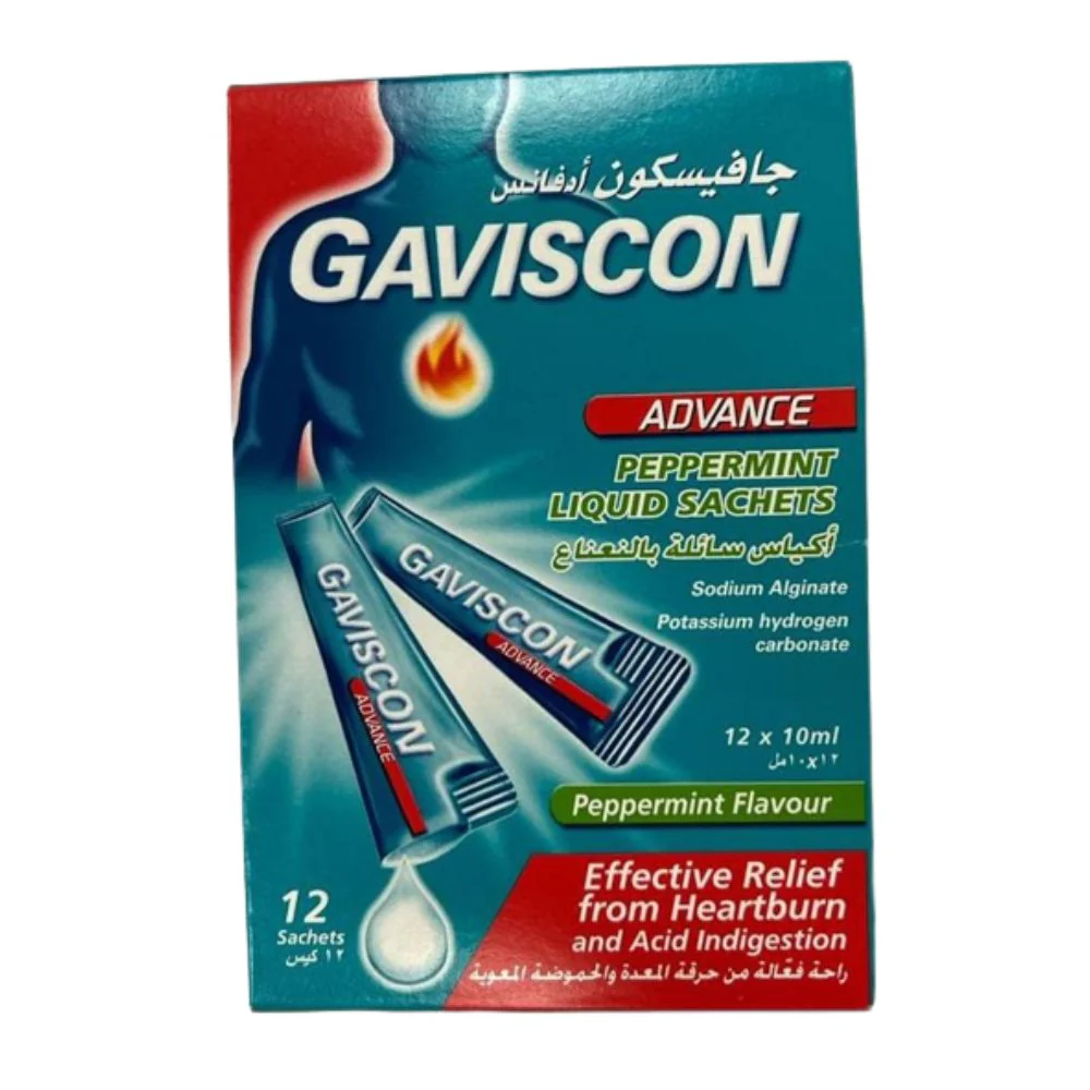 GAVISCON ADV PEPPERMINT Sachet 12's