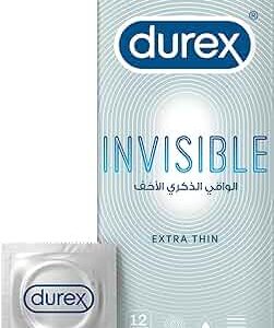 DUREX INVISIBLE Extra thin condoms 12's