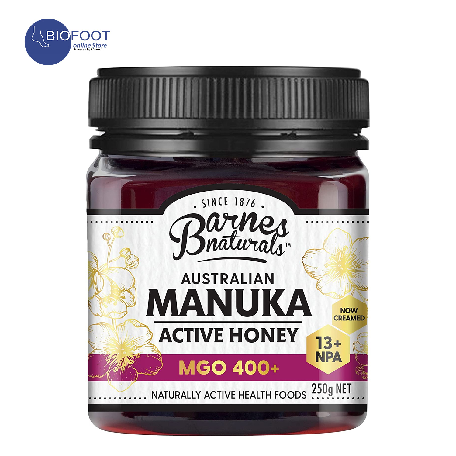 Barnes naturals MANUKA HONEY MGO 400+ 250g
