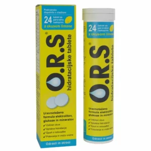 ORS lemon-flavored hydrating tablets