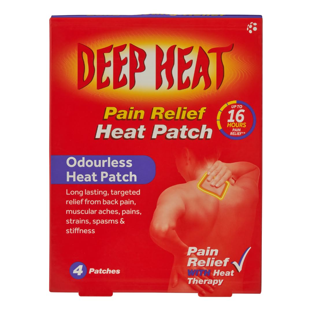 DEEP HEAT Pain relief heat patch 4's