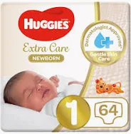 Huggies Extra Care New Born 64s (1-5 kg)