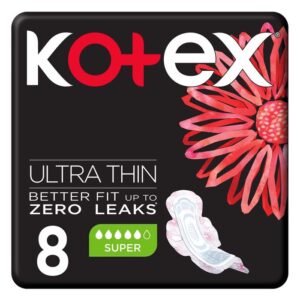 Kotex Ultra Thin Better Fit Zero Leaks 8s