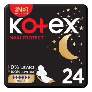 KOTEX maxi protect night pads 24's