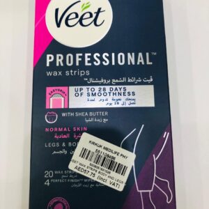 VEET Professional wax strips (legs & body) normal skin 20's